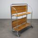 Vintage chrome folding service trolley, 1950s
