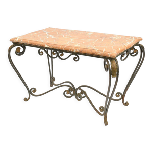 Table basse en fer forgé