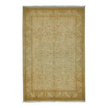 Turkish Handknotted Wool Oushak Rug 182 cm x 277 cm