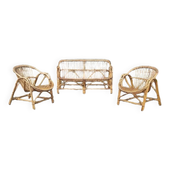 Rattan garden furniture from the 70s
