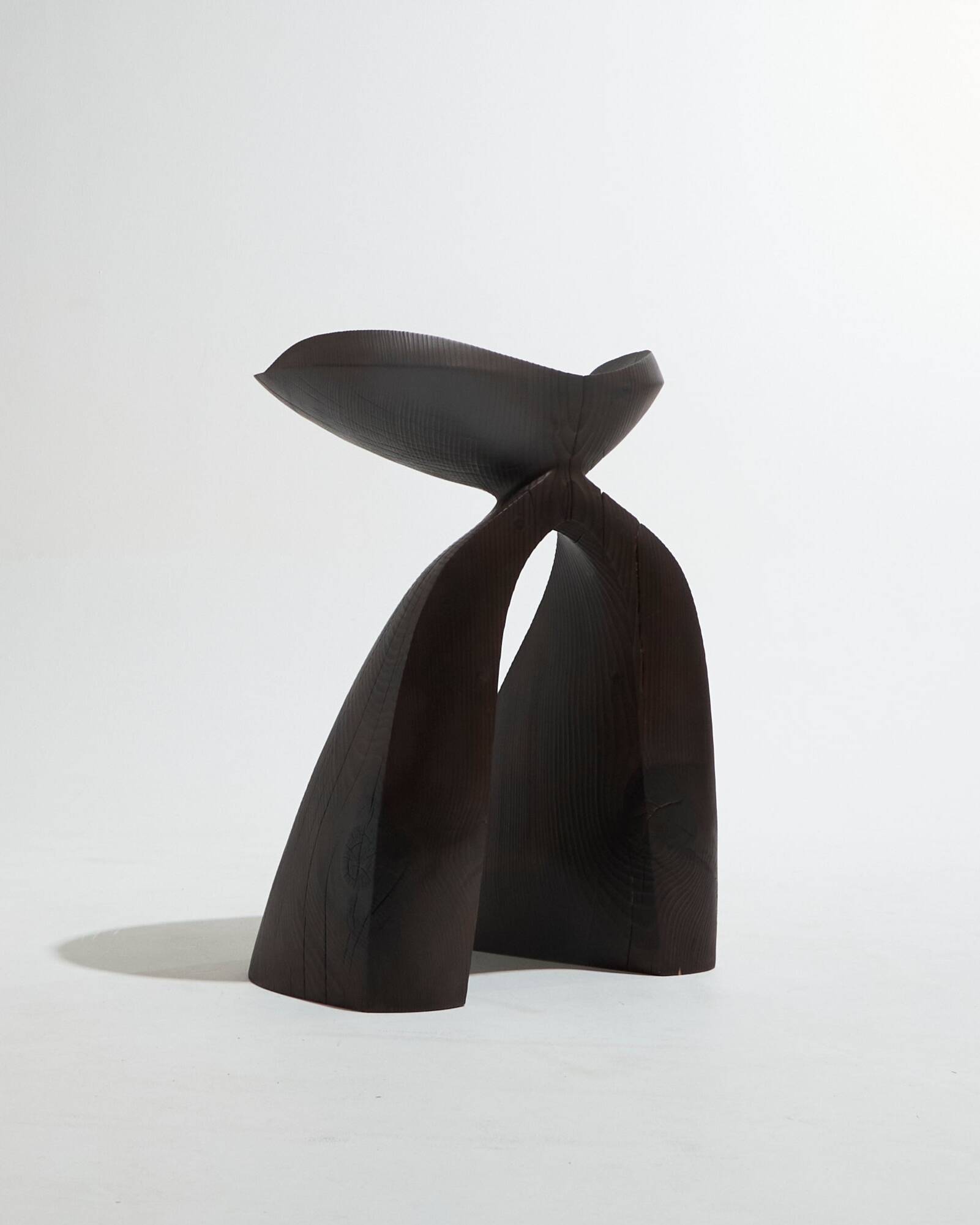 Guéridon Agalychmis en bois noir