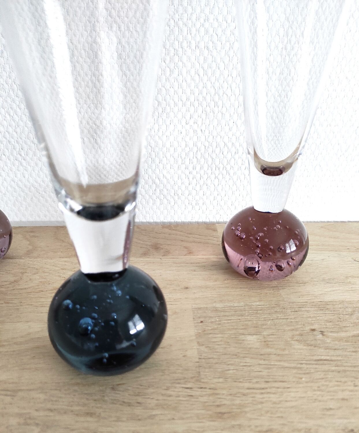 Vintage bubbled glasses