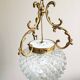 Chiseled glass chandelier