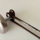 Vintage chrome wall coat rack from the 60s/70s