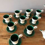 Vallauris ceramic coffee service