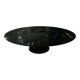 Table basse pied tulipe en marbre noir