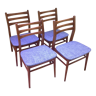 Set of 4 Scandinavian type chairs circa 1960