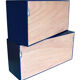 Wall shelves with sliding doors