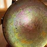 Glass vase worked with acid
