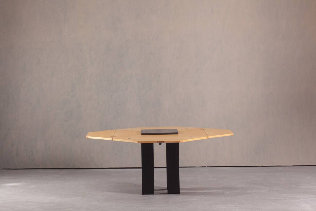 Postmodern Cirkante dining table by Bob Van Den Berghe for Tranekaer, Denmark, 1990s