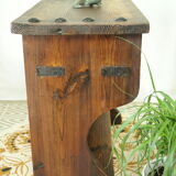 Meuble d'appoint en sapin campagnard ancien