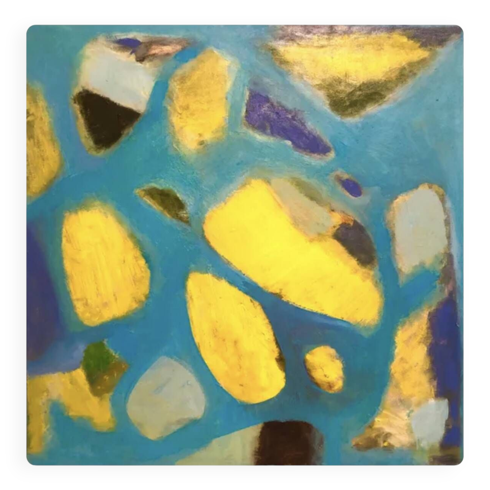 Tableau Abstrait Bleu