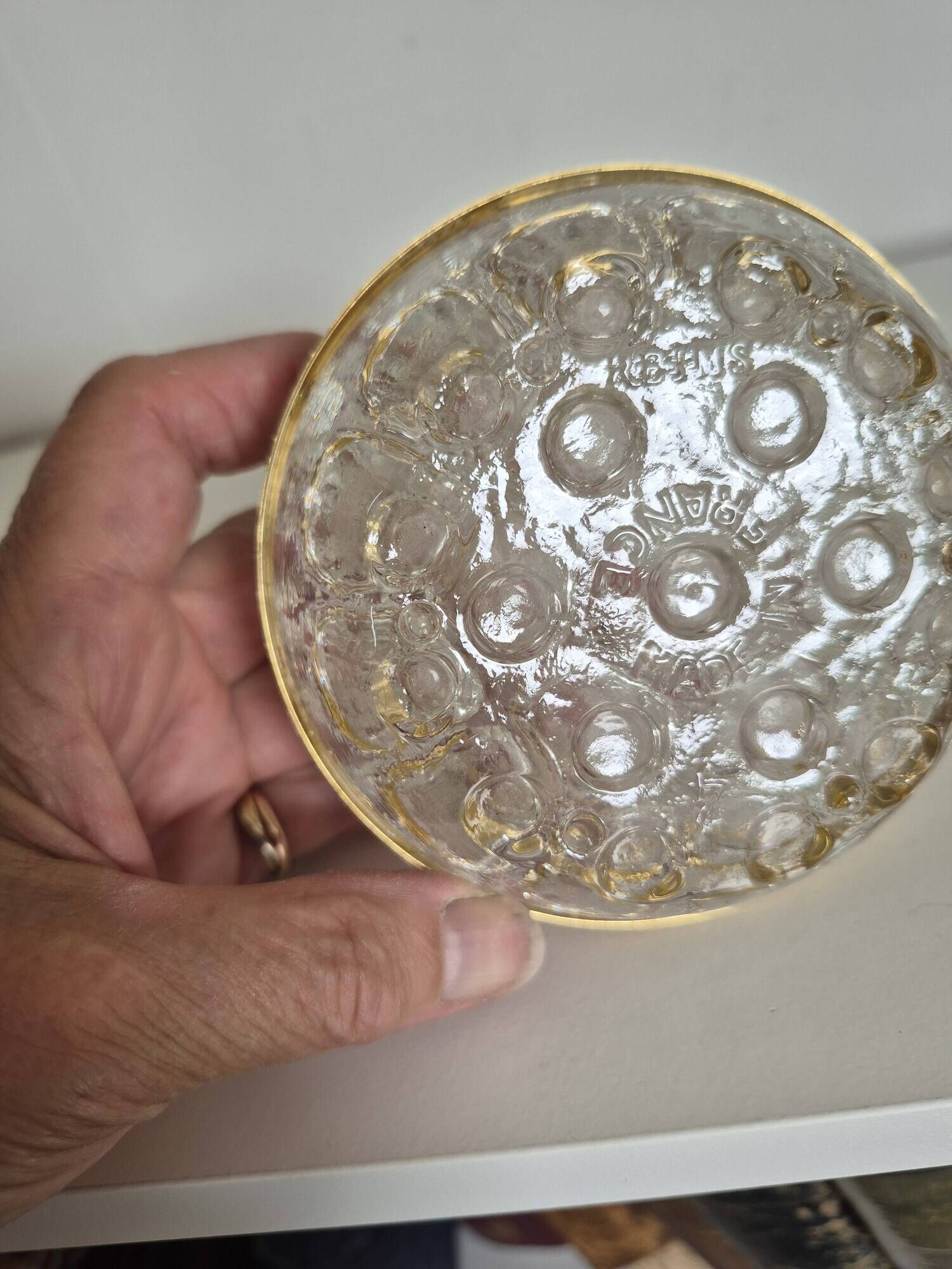 Glass flower holder