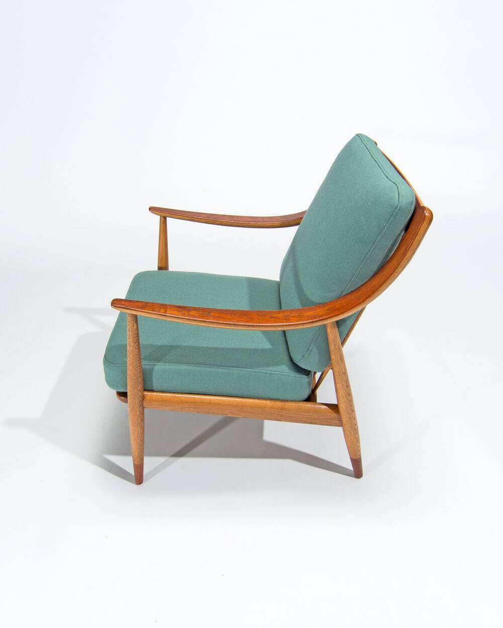 Danish Armchair in Teak & Oak by Pater Hvidt Mid Century