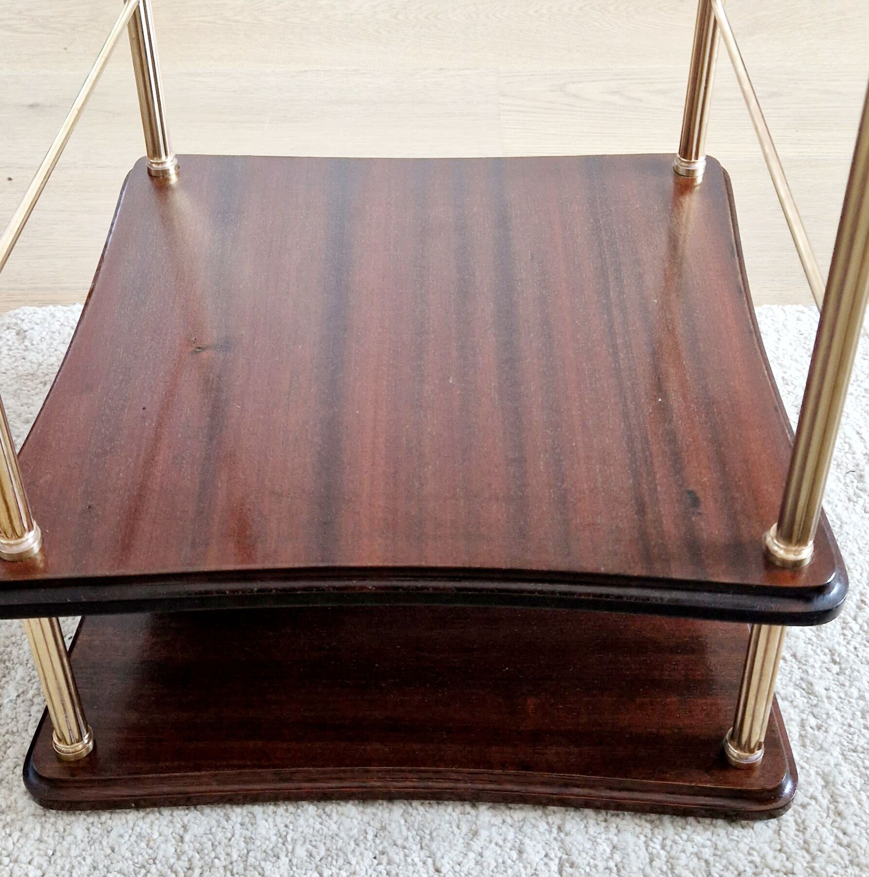 Vintage pedestal table 70s