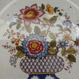 4 antique Sarreguemines plates, "Eclat" pattern