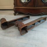 Pair of old cast iron chenets late 19th