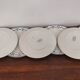Set of 7 iron earth flat plates u&c sarreguemines and digoin