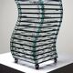 Lampe sculpturale moderniste "Stacked Glass", années 75-85