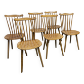 Ensemble de 6 chaises Baumann modèle Menuet