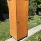 Vintage wardrobe 1960 blond wood and metal feet