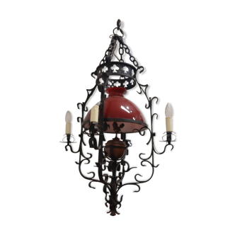 Wrought iron chandelier