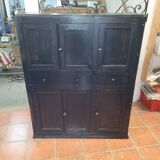 Black patinated high sideboard
