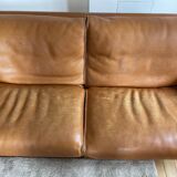 Full grain leather sofa