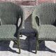 Salon de jardin complet en rotin. (Sofa, fauteuils x 2, table basse)