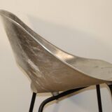 Aluminium chair, "Tulip" model, by Pierre Guariche, Steiner edition, 1960