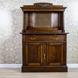 Large Oak Sideboard with Mirror, 1930s