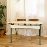 Double school desk from the 1950s