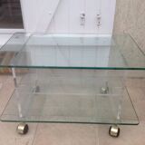 David Lange plexiglass coffee table from the 70s