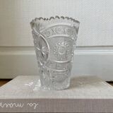 Art Deco Bohemian Crystal Vase