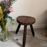 Vintage rustic tripod stool