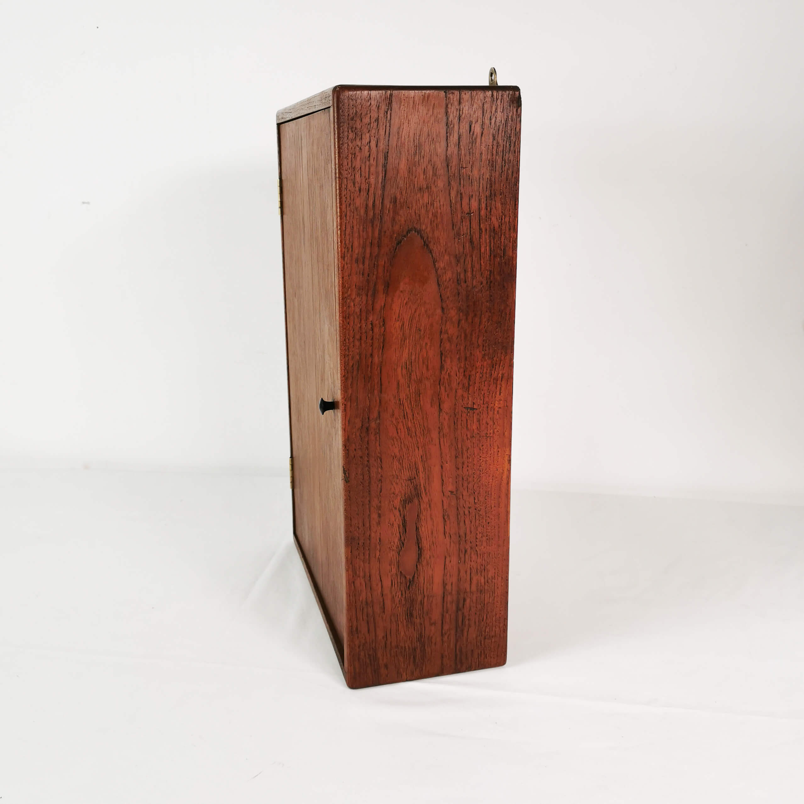 Minimalist teak wall cabinet, Denmark, 1960s