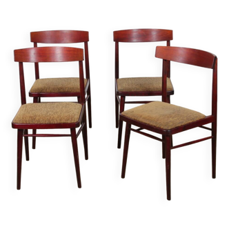 Set of 4 Czech chairs produced by Ton, 1970