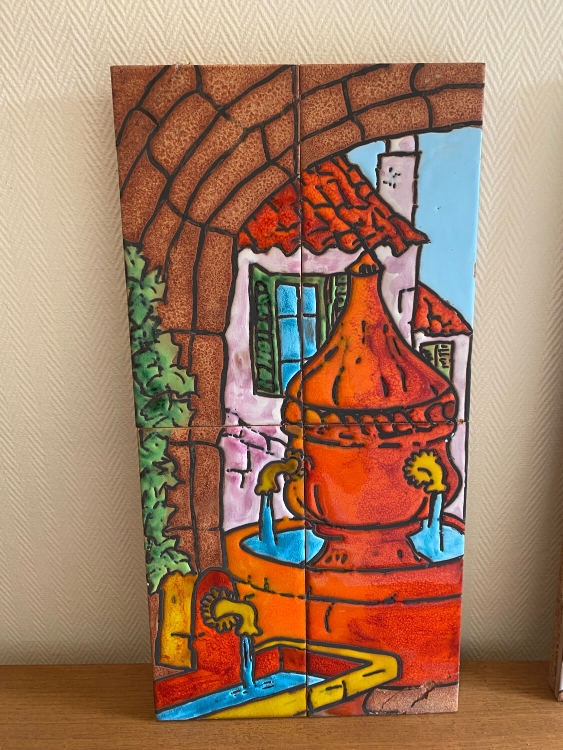 Glazed ceramic panels signed JPA Vallauris