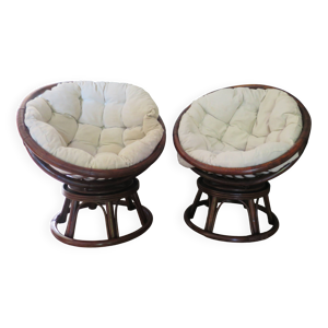 Vintage-Lot de 2 fauteuils