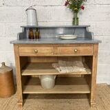 Table de toilette plateau marbre
