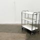 Vintage German folding service trolley with 3 shelves, 1970s.