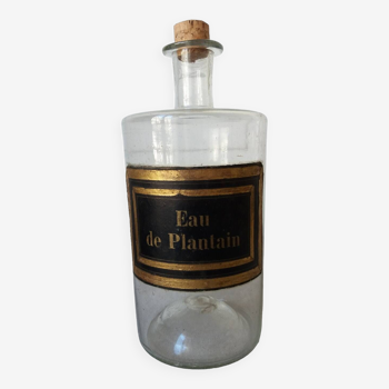 Ancien flacon pharmaceutique en verre soufflé XVIII-XIXE siècle