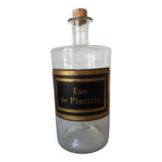 Old pharmaceutical bottle in blown glass 18th 19th century