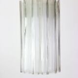 cylindrical pendant lights with crystal glass by Doria, Germany, 1960s.