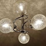 Suspension Vintage 70 Chrome Verre