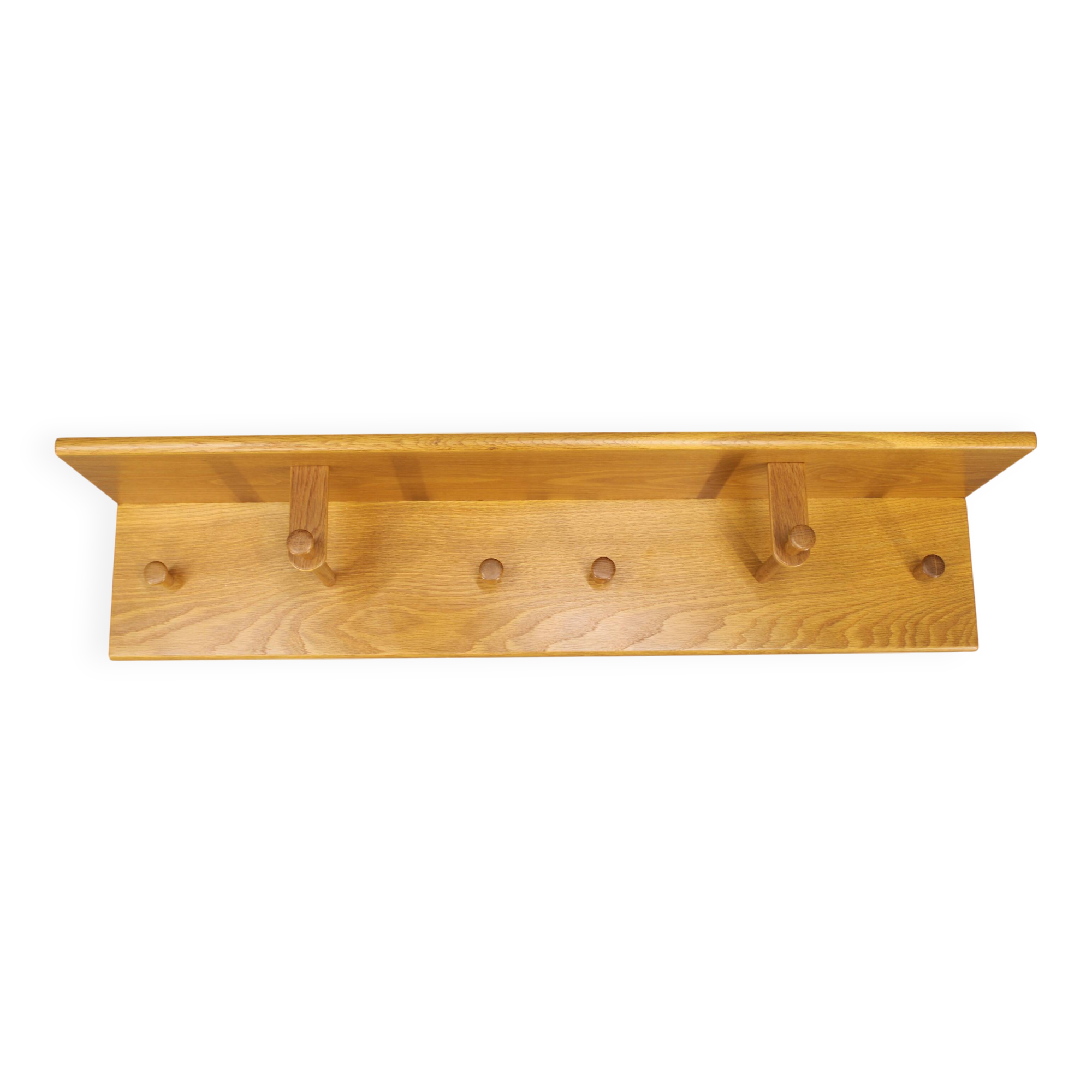 1970s Rare Aksel Kjersgaard Ash Wood Wall Hanger, Denmark