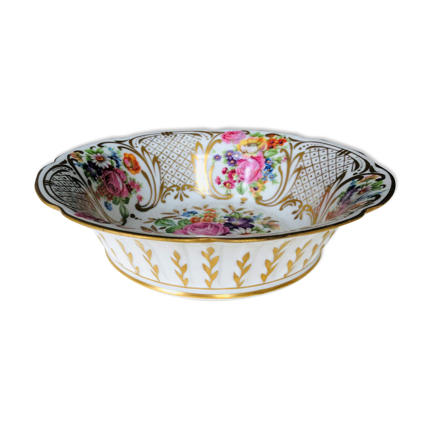 Coupe à fruits en porcelaine de Limoges