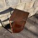 Vintage French wooden corner unit with three shelves