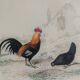 Planche Ornithologique, Buffon 1838 "Coq, Poule, Dindon, Pintade"