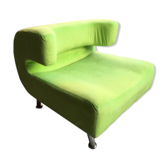 Minimalist apple green armchair